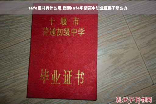 tafe证书有什么用,澳洲tafe申请高中毕业证丢了怎么办