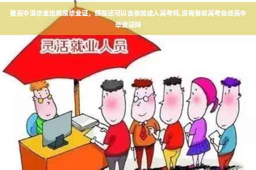 我高中没毕业也就没毕业证，现在还可以去参加成人高考吗,没有参加高考会给高中毕业证吗