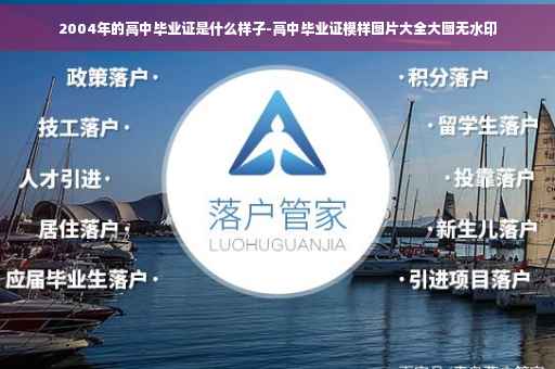 2004年的高中毕业证是什么样子-高中毕业证模样图片大全大图无水印
