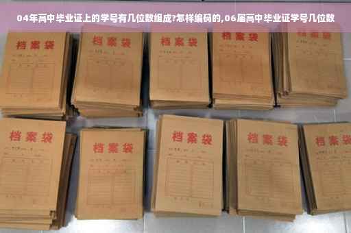 04年高中毕业证上的学号有几位数组成?怎样编码的,06届高中毕业证学号几位数 04年高中毕业证上的学号有几位数组成?怎样编码的,06届高中毕业证学号几位数