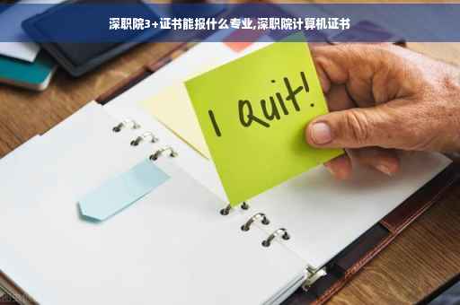 深职院3+证书能报什么专业,深职院计算机证书