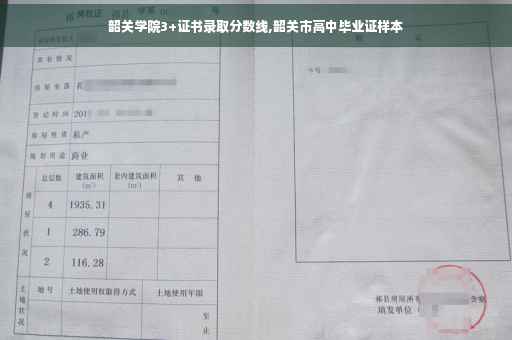 韶关学院3+证书录取分数线,韶关市高中毕业证样本