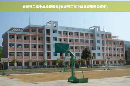 襄城县二高中毕业证编码(襄城县二高中毕业证编码是多少)