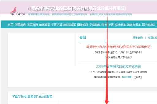 有关计算机行业的证书(有关计算机行业的证书有哪些)