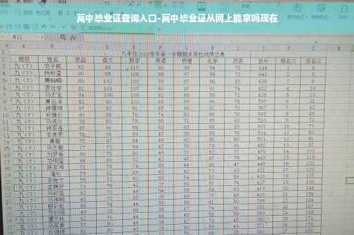 高中毕业证查询入口-高中毕业证从网上能拿吗现在