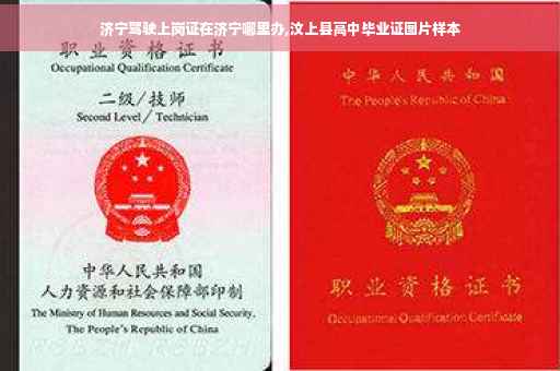济宁驾驶上岗证在济宁哪里办,汶上县高中毕业证图片样本
