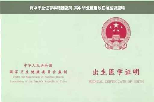 高中毕业证算学籍档案吗,高中毕业证用放在档案袋里吗