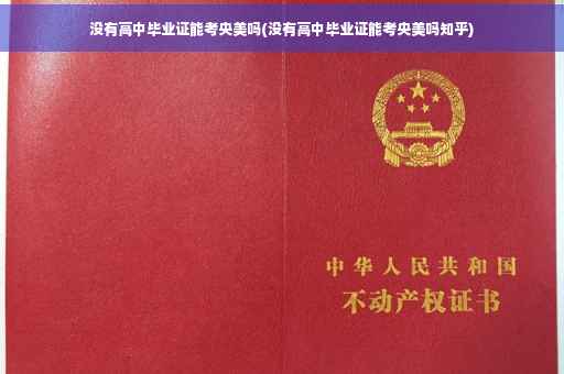没有高中毕业证能考央美吗(没有高中毕业证能考央美吗知乎)