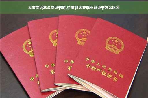 大专文凭怎么交证书的,中专和大专毕业证证书怎么区分