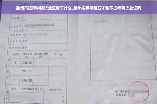 惠州市技师学院毕业证属于什么,惠州技师学院五年制不成考有毕业证吗