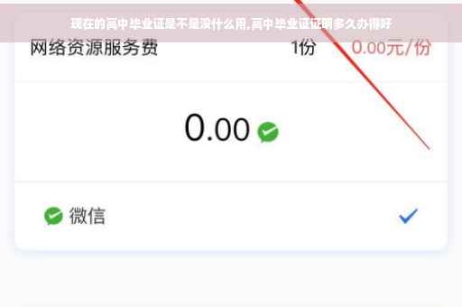 现在的高中毕业证是不是没什么用,高中毕业证证明多久办得好