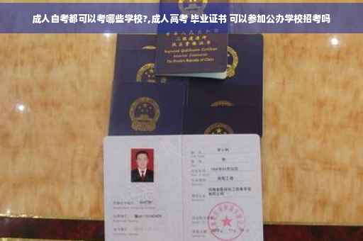 成人自考都可以考哪些学校?,成人高考 毕业证书 可以参加公办学校招考吗