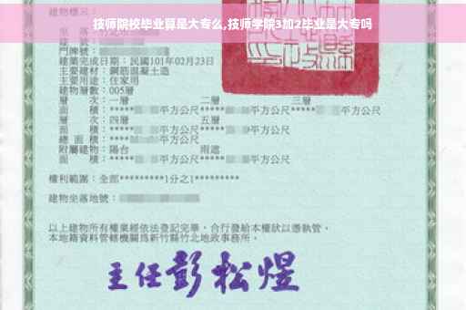 技师院校毕业算是大专么,技师学院3加2毕业是大专吗
