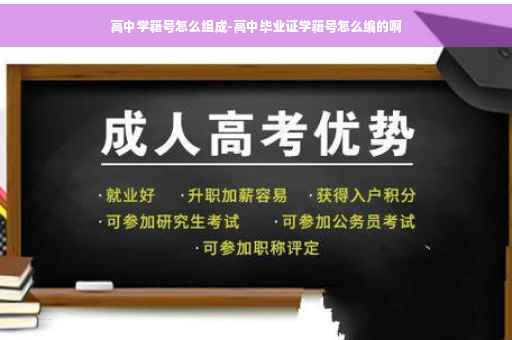 高中学籍号怎么组成-高中毕业证学籍号怎么编的啊