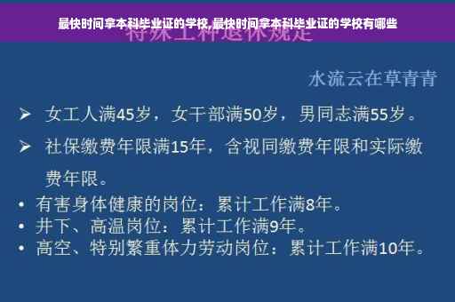 最快时间拿本科毕业证的学校,最快时间拿本科毕业证的学校有哪些
