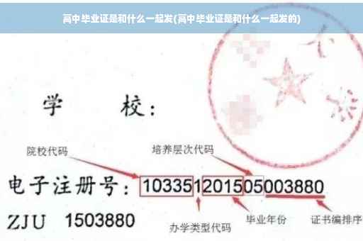 高中毕业证是和什么一起发(高中毕业证是和什么一起发的)