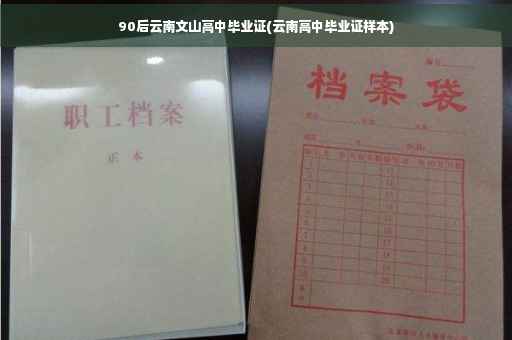 90后云南文山高中毕业证(云南高中毕业证样本)