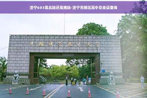 济宁603是北站还是南站-济宁市接庄高中毕业证查询