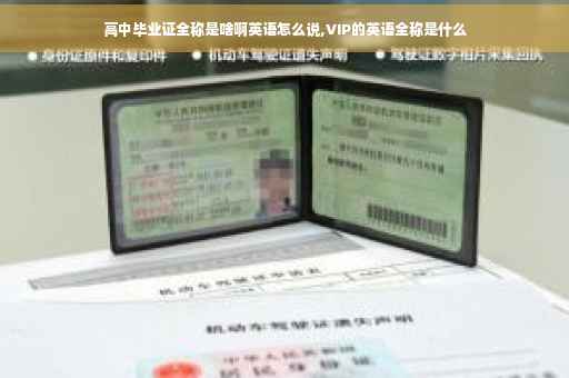 高中毕业证全称是啥啊英语怎么说,VIP的英语全称是什么