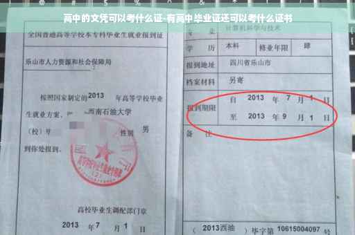 高中的文凭可以考什么证-有高中毕业证还可以考什么证书 高中的文凭可以考什么证-有高中毕业证还可以考什么证书