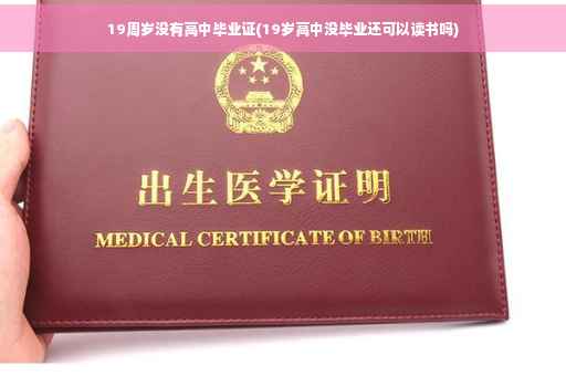 19周岁没有高中毕业证(19岁高中没毕业还可以读书吗)