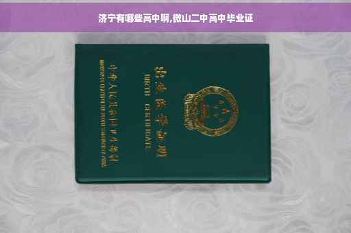 济宁有哪些高中啊,微山二中高中毕业证