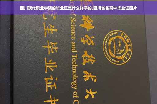 四川现代职业学院的毕业证是什么样子的,四川省各高中毕业证图片