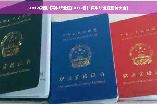 2012级四川高中毕业证(2012四川高中毕业证图片大全)