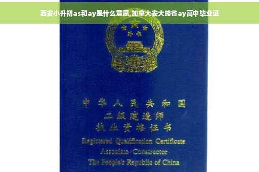 西安小升初as和ay是什么意思,加拿大安大略省ay高中毕业证