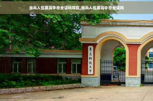 当兵入伍要高中毕业证吗现在,当兵入伍要高中毕业证吗