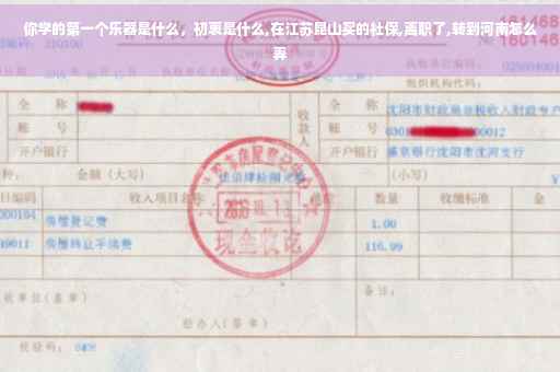 你学的第一个乐器是什么，初衷是什么,在江苏昆山买的社保,离职了,转到河南怎么弄