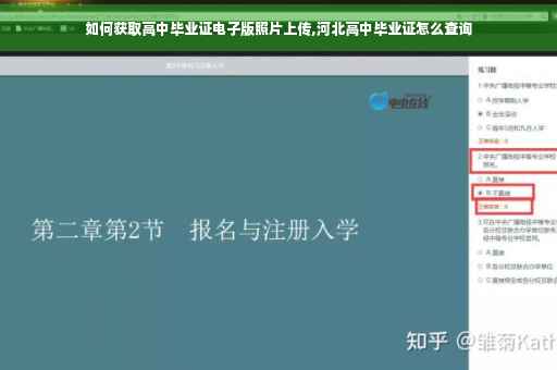 如何获取高中毕业证电子版照片上传,河北高中毕业证怎么查询