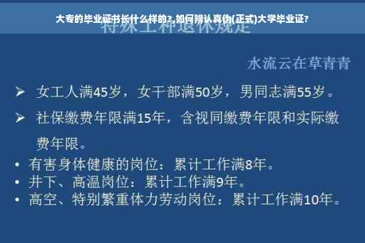 大专的毕业证书长什么样的?,如何辨认真伪(正式)大学毕业证?