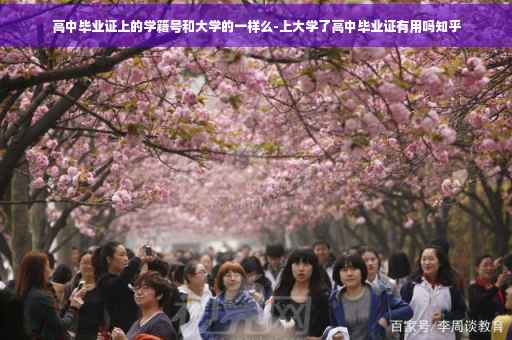 高中毕业证上的学籍号和大学的一样么-上大学了高中毕业证有用吗知乎