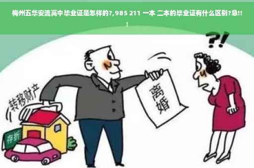 梅州五华安流高中毕业证是怎样的?,985 211 一本 二本的毕业证有什么区别?急!!!