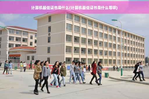 计算机最低证书是什么(计算机最低证书是什么等级)