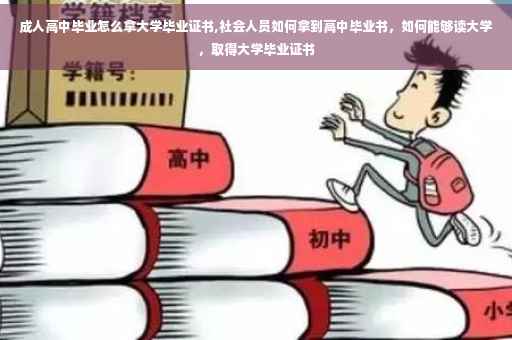成人高中毕业怎么拿大学毕业证书,社会人员如何拿到高中毕业书，如何能够读大学，取得大学毕业证书