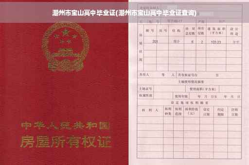 潮州市宝山高中毕业证(潮州市宝山高中毕业证查询)