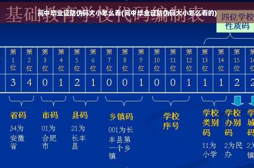 高中毕业证防伪码大小怎么看(高中毕业证防伪码大小怎么看的)