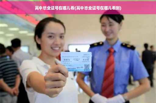 高中毕业证号在哪儿看(高中毕业证号在哪儿看到)
