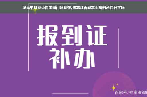 没高中毕业证能出国门吗现在,黑龙江再现本土病例还能开学吗