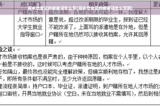 高中毕业证的感谢话怎么写(高中毕业证的感谢话怎么写啊)