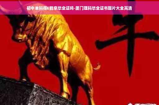初中单科得E能拿毕业证吗-厦门理科毕业证书图片大全高清