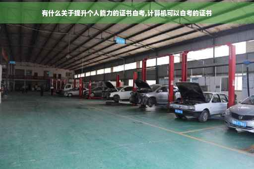 有什么关于提升个人能力的证书自考,计算机可以自考的证书