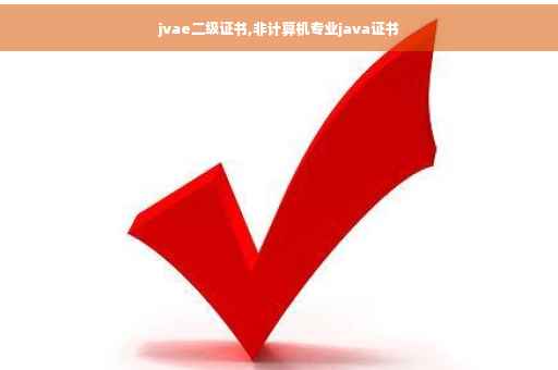 jvae二级证书,非计算机专业java证书