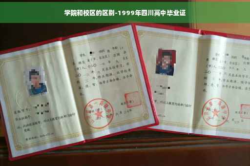 学院和校区的区别-1999年四川高中毕业证