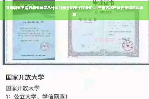 淄博职业学院的毕业证是从什么时候开始电子注册的,小学报名房产证件类型怎么填写 淄博职业学院的毕业证是从什么时候开始电子注册的,小学报名房产证件类型怎么填写