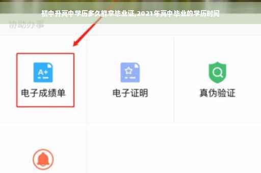 初中升高中学历多久能拿毕业证,2021年高中毕业的学历时间