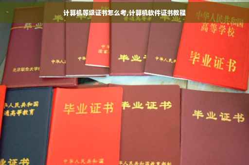 计算机等级证书怎么考,计算机软件证书教程