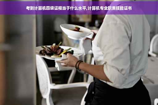 考到计算机四级证相当于什么水平,计算机专业职责技能证书